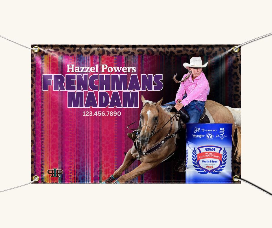 Pink Outlaw – Personalized Stall Banner