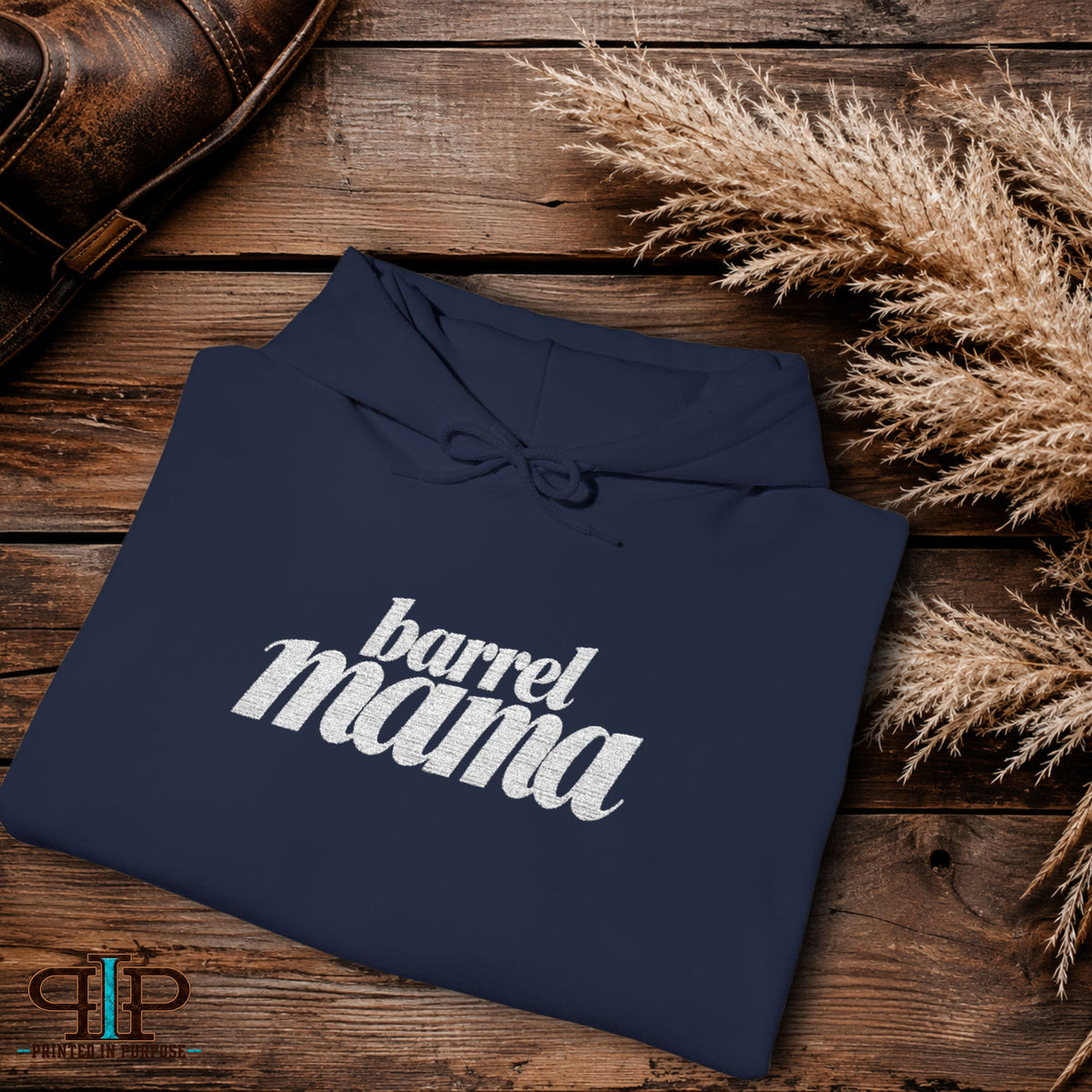 Embroidered Barrel Mama Hoodie