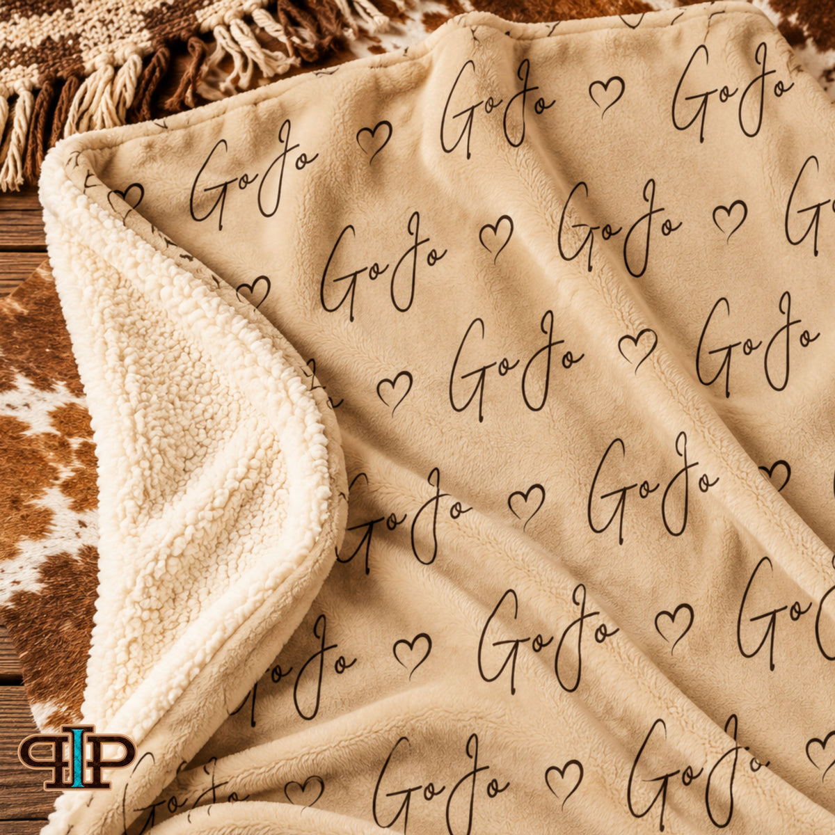 Personalized Horse Name Sherpa Blanket