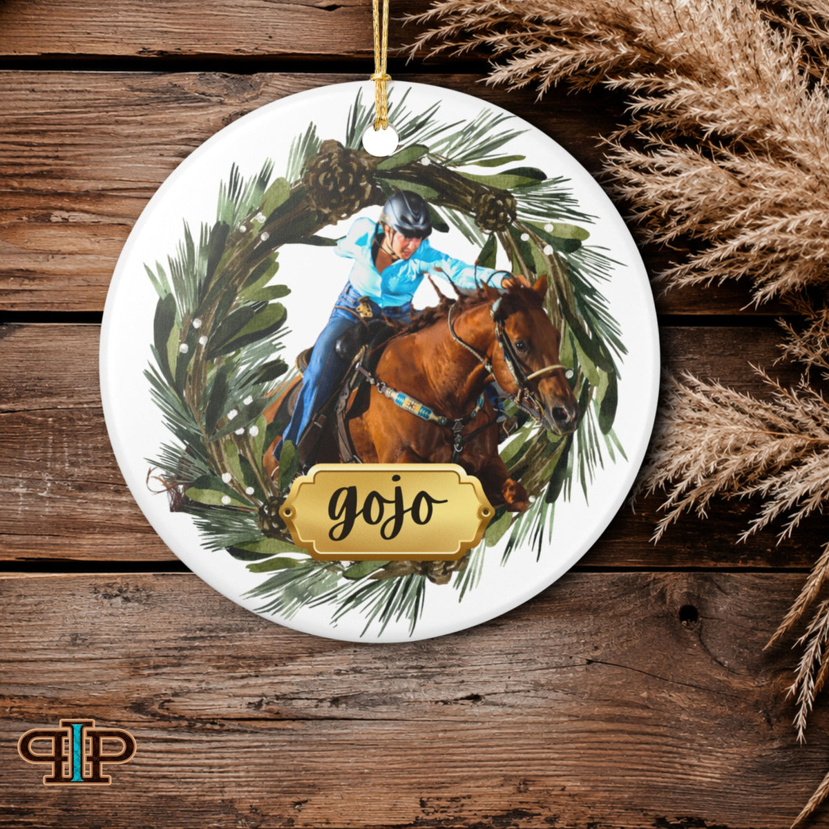 Personalized Horse Christmas Ornament