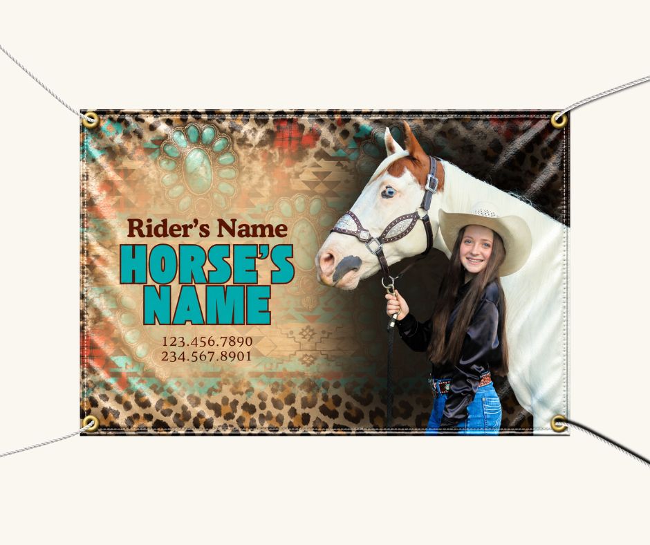 Turquoise & Tradition – Personalized Stall Banner
